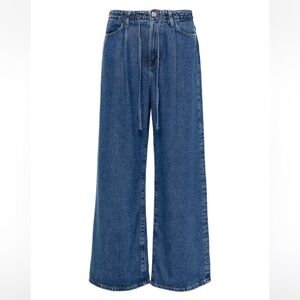 Frame Denim Wide Leg Tie Jeans
